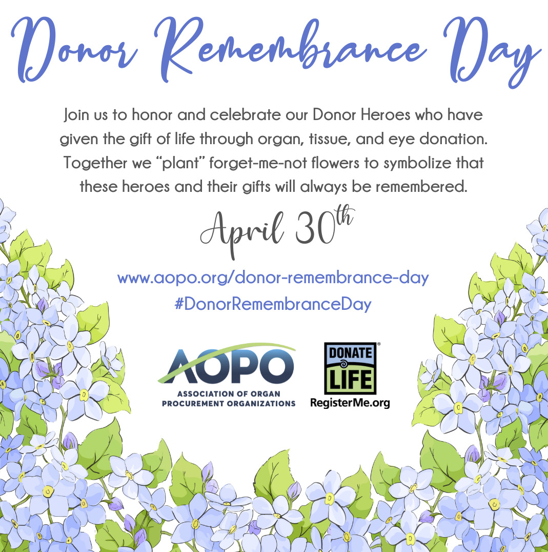 donor remembrance day Donor Alliance